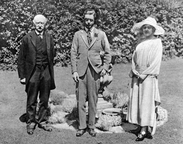 Framed Print : At Casterbridge, in Wessex : The Prince of Wales with me and Mrs Thomas Hardy in Framed Print : At Casterbridge, in Wessex : The Prince of Wales with me and Mrs Thomas Hardy in