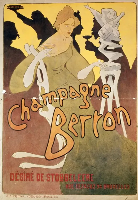Framed Print : Champagne Berton, printed by Josse Goosens (1876-1929) c. 1900 (coloured litho) Artist Mignot Framed Print : Champagne Berton, printed by Josse Goosens (1876-1929) c. 1900 (coloured litho) Artist Mignot