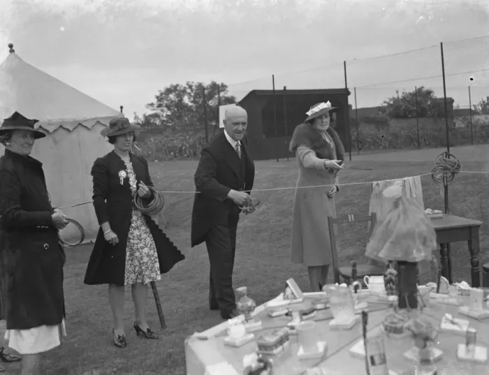 Framed Print : The charity Lifeboat fete in Scadbury, Kent. Sir Waldron Smithers and Mrs Marriot Framed Print : The charity Lifeboat fete in Scadbury, Kent. Sir Waldron Smithers and Mrs Marriot