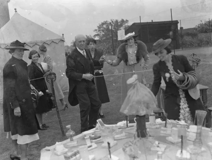 Framed Print : The charity Lifeboat fete in Scadbury, Kent. Sir Waldron Smithers and Mrs Marriot Framed Print : The charity Lifeboat fete in Scadbury, Kent. Sir Waldron Smithers and Mrs Marriot