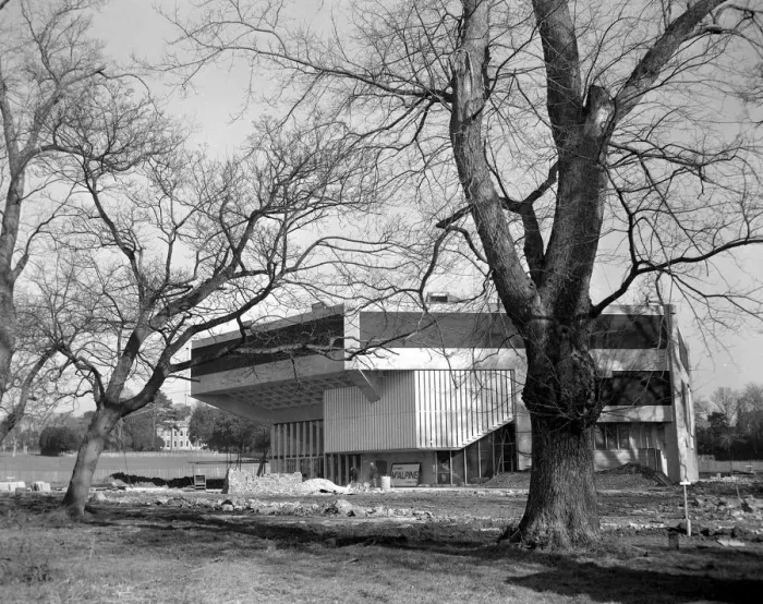 Framed Print : Chichester Festival Theatre under construction in Sussex 15 February 1962