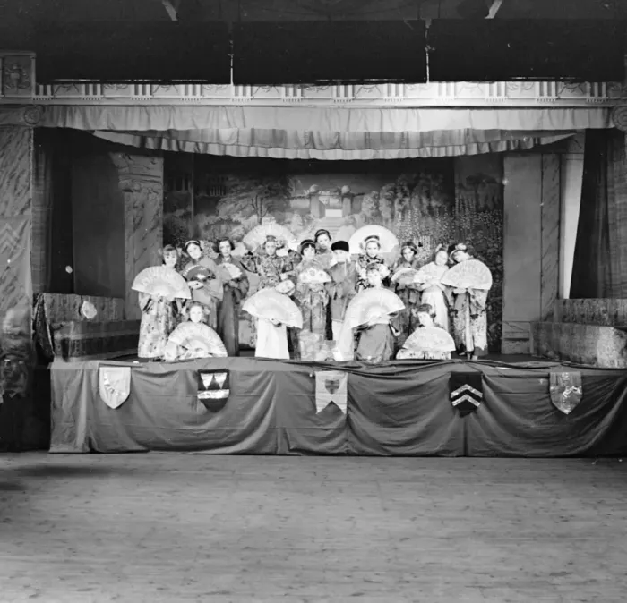 Framed Print : Children from Our Ladys High School in Dartford, Kent, performing a school play