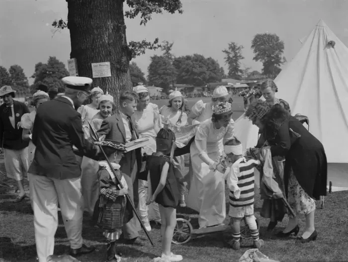 Framed Print : Childrens fancy dress. Bexleyheath Gala. 10 July 1937 Framed Print : Childrens fancy dress. Bexleyheath Gala. 10 July 1937