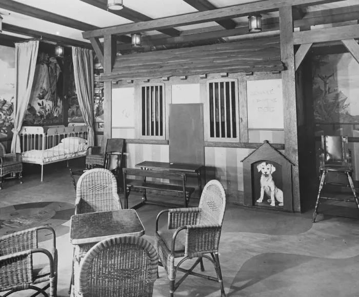 Framed Print : Childrens playroom on the new White Star Liner Laurentic. 9 November 1927 Framed Print : Childrens playroom on the new White Star Liner Laurentic. 9 November 1927