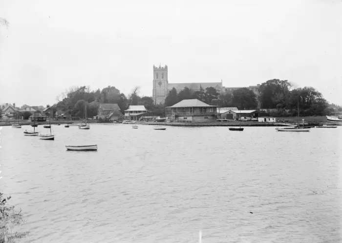 Framed Print : Christchurch in Dorset 1925 Framed Print : Christchurch in Dorset 1925