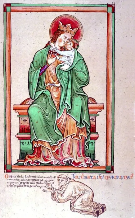 Framed Print : Christian Virgin Mary and Child. lithographic reproduction (19th century) of
