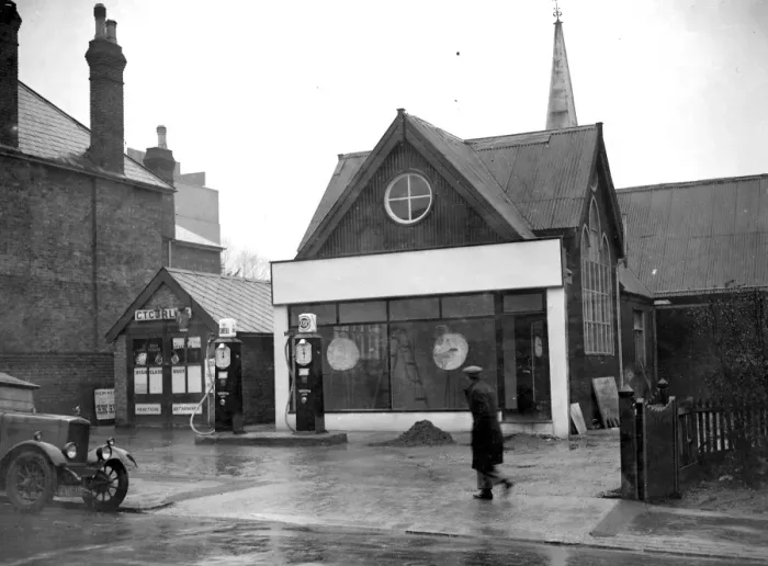 Framed Print : Church Garage (Sidcup) 1934