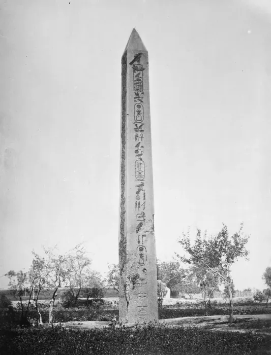 Framed Print : Cleopatras needle at Heliopolis. 28 May 1927