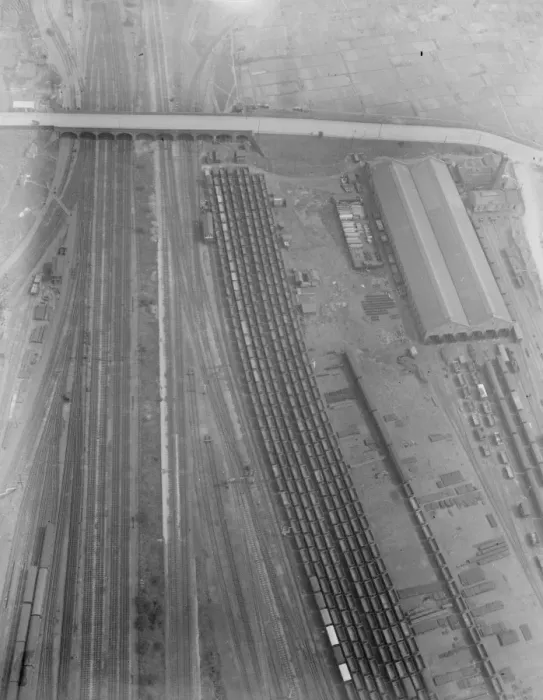 Framed Print : The Coal Crisis From the Air A remarkable photgraph taken from an aeroplane showing