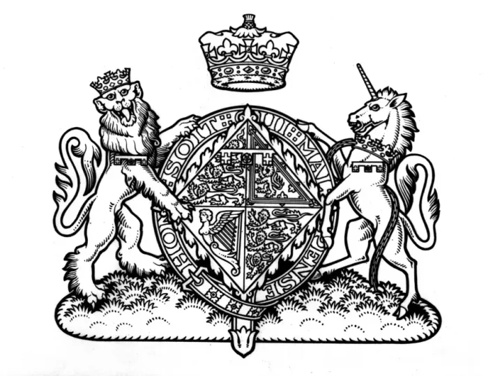 Framed Print : The coat of arms of Princess Elizabeth Framed Print : The coat of arms of Princess Elizabeth
