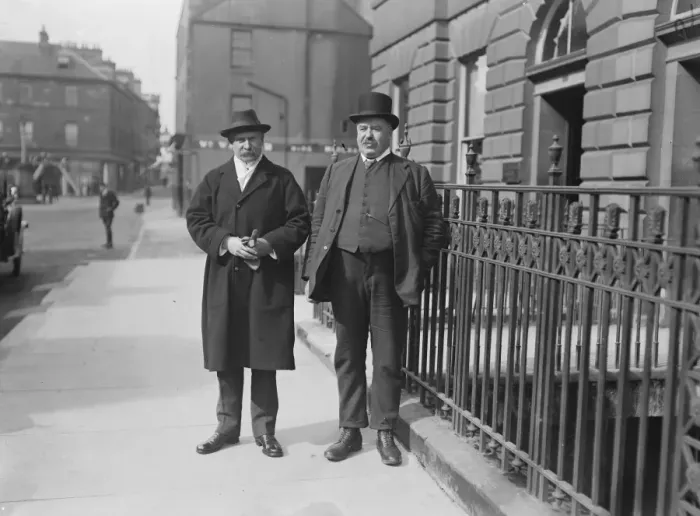 Framed Print : Colonel Sprot and his agent Mr Smith. East Fife elections Framed Print : Colonel Sprot and his agent Mr Smith. East Fife elections