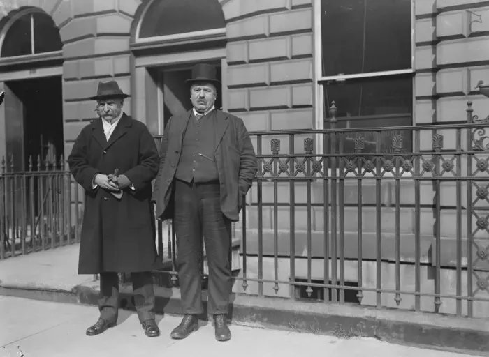 Framed Print : Colonel Sprot and his agent Mr Smith. East Fife elections Framed Print : Colonel Sprot and his agent Mr Smith. East Fife elections