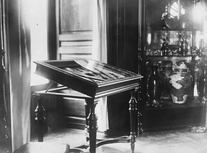 Framed Print : How the conde diamond was stolen. The case at the tTreasure Tower of the Chateau de Chantilly Framed Print : How the conde diamond was stolen. The case at the tTreasure Tower of the Chateau de Chantilly