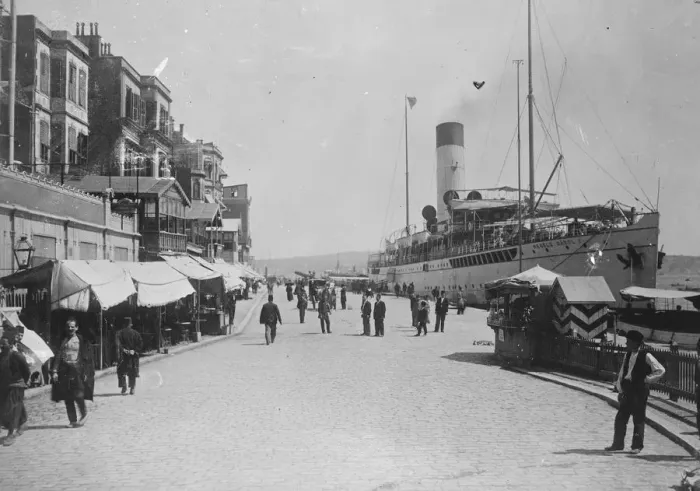 Framed Print : Constantinople on the coast of Turkey A Rumanian mail boat lying at the Galata Quay 21 Framed Print : Constantinople on the coast of Turkey A Rumanian mail boat lying at the Galata Quay 21