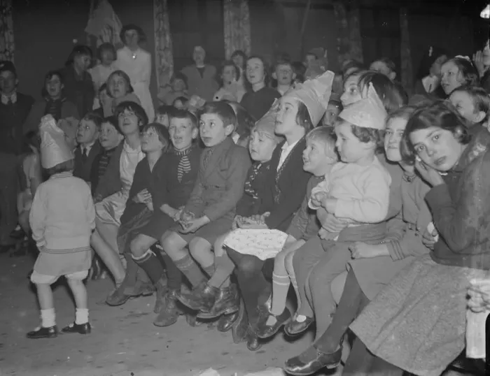 Framed Print : The Constitutional Club hold their childrens party. 1936 Framed Print : The Constitutional Club hold their childrens party. 1936