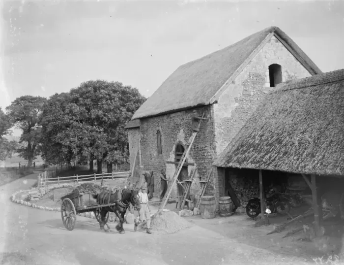 Framed Print : A converted church barn. 1936 Framed Print : A converted church barn. 1936