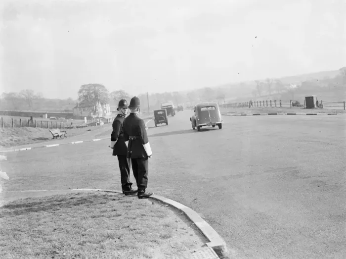 Framed Print : Courtesy cops on duty in Bexleyheath, Kent. PC 294R Baxter and PC 501R Hook Framed Print : Courtesy cops on duty in Bexleyheath, Kent. PC 294R Baxter and PC 501R Hook