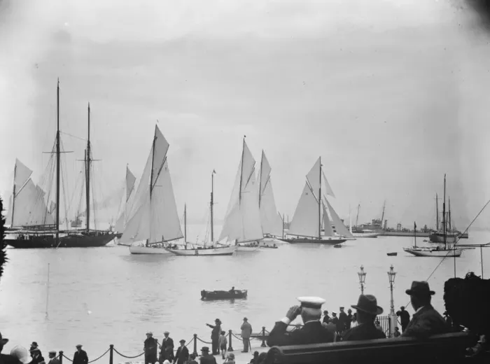 Framed Print : Cowes Regatta A striking view of the handicap race for yachts of any rig exceeding 35 tons Framed Print : Cowes Regatta A striking view of the handicap race for yachts of any rig exceeding 35 tons