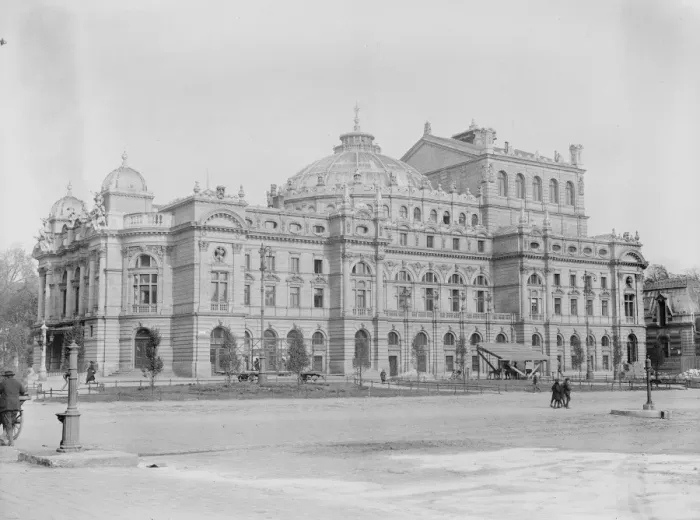 Framed Print : Cracow, Poland. The Opera House, Cracow. 24 October 1921