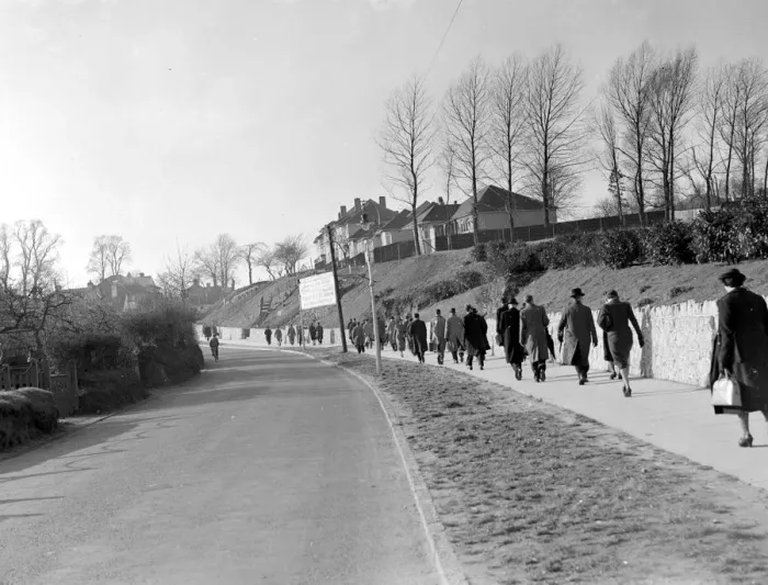 Framed Print : Crofton Road, Orpington. 11 February 1939 Framed Print : Crofton Road, Orpington. 11 February 1939