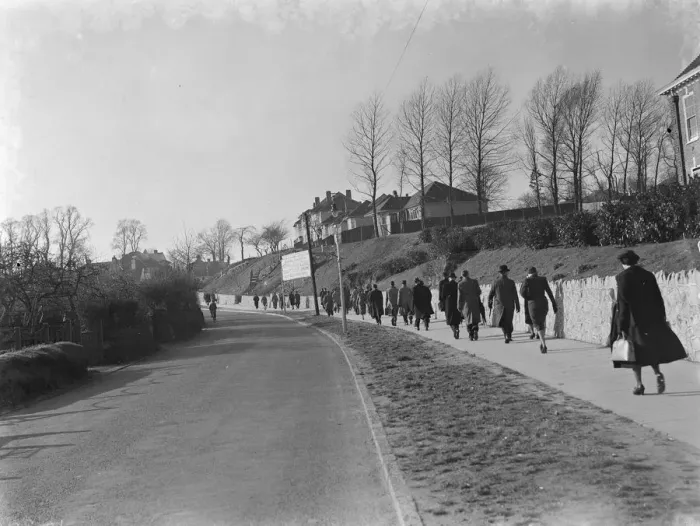Framed Print : Crofton road in Orpington. On the right can be seen the council offices Framed Print : Crofton road in Orpington. On the right can be seen the council offices