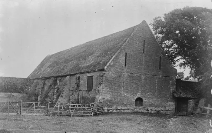 Framed Print : Cromwells Barn St Ives, Cambridgeshire 19 September 1919 Demolished in the 1960s Framed Print : Cromwells Barn St Ives, Cambridgeshire 19 September 1919 Demolished in the 1960s