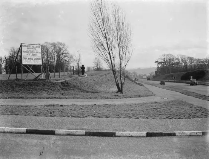 Framed Print : Crossroad between the Sidcup by pass and Perry Street in Sidcup, Kent