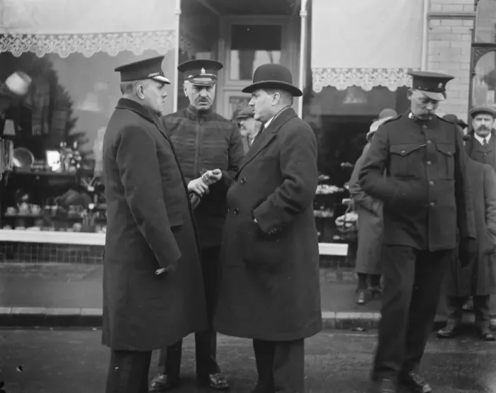 Framed Print : Crowborough case. Left to right : Budgeon, Edwards, and Gillan. The three who Framed Print : Crowborough case. Left to right : Budgeon, Edwards, and Gillan. The three who