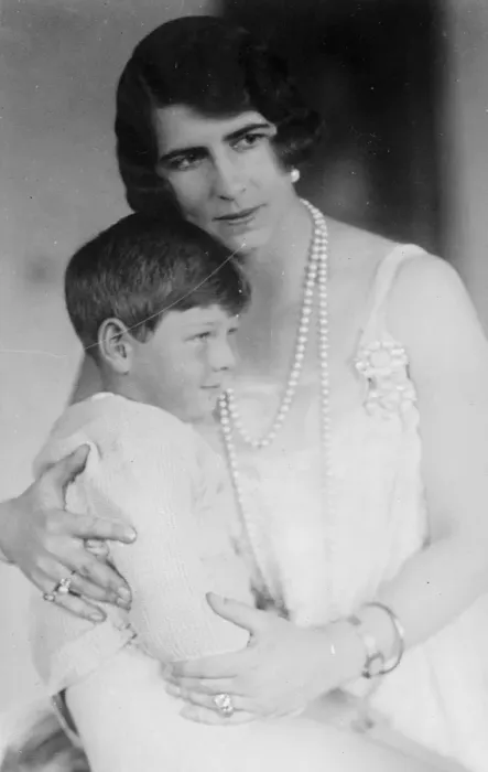 Framed Print : The Crown Princess of Rumania, with her son, Prince Michael. 14 January 1927 Framed Print : The Crown Princess of Rumania, with her son, Prince Michael. 14 January 1927