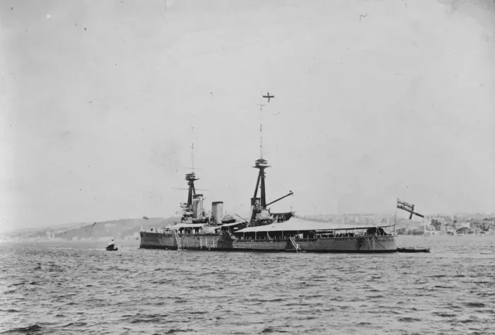 Framed Print : The cruiser Inflexible. 22 September 1927 Framed Print : The cruiser Inflexible. 22 September 1927