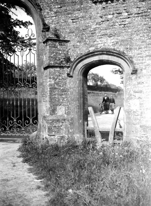 Framed Print : Cycling and stile in Penshurst, Kent. 1933 Framed Print : Cycling and stile in Penshurst, Kent. 1933