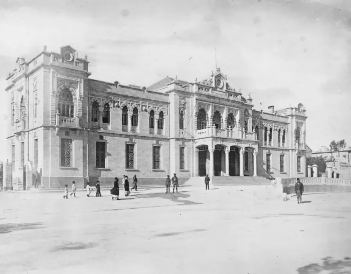 Framed Print : Damascus. The railway station. 1925 Framed Print : Damascus. The railway station. 1925