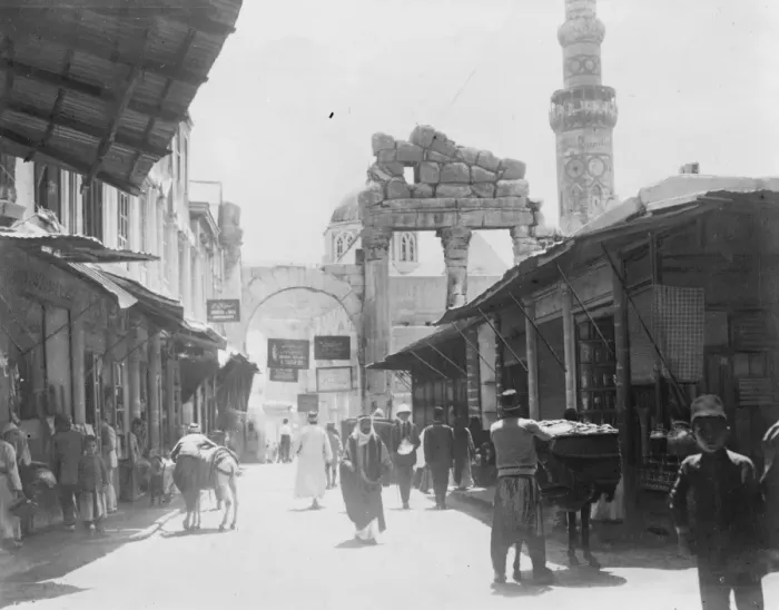 Framed Print : Damascus. Reported Druse attack on the oldest City in the world. 28 August 1925