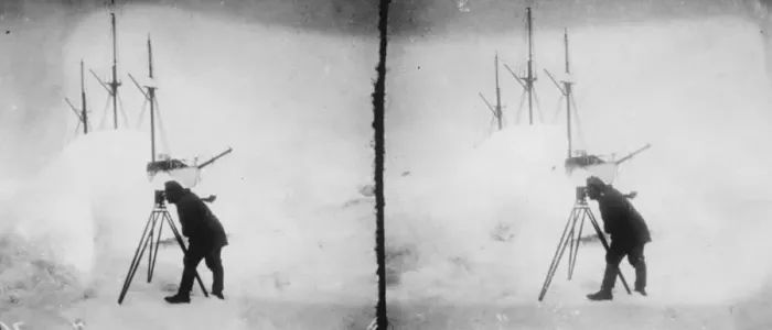 Framed Print : Daring attempt to drift across polar sea. Helplessly locked in ice for twenty four months