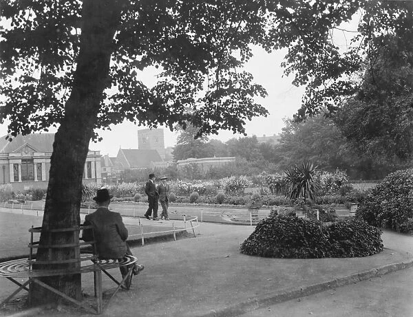 Dartford central park in Kent. 1938