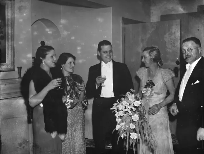 Framed Print : David Griegs birthday party in Farnborough. 1935 Framed Print : David Griegs birthday party in Farnborough. 1935