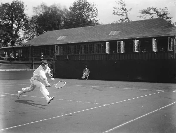 Davis cup tennis. South Africa versus Sweden at the Melbury lawn tennis club, Kensington