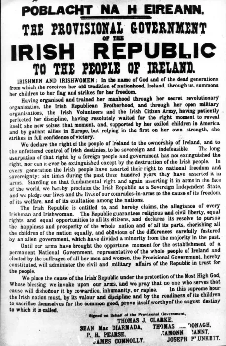 Framed Print : This declaration read by 36 year old schoolmaster and poet Padraic Pearse from Framed Print : This declaration read by 36 year old schoolmaster and poet Padraic Pearse from