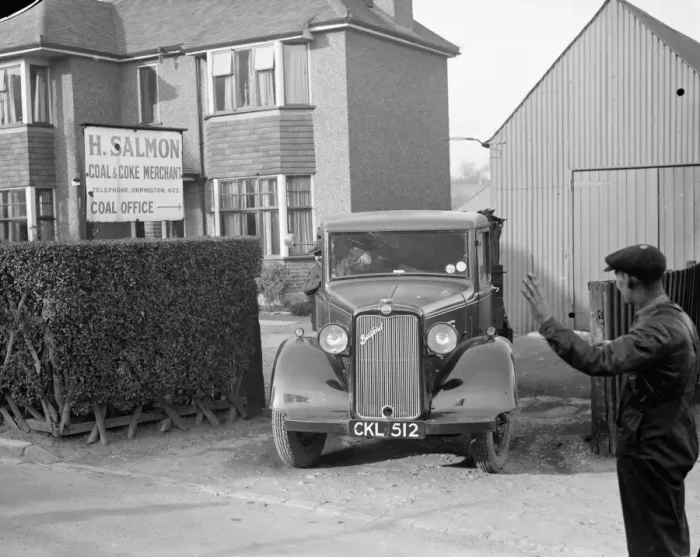 Framed Print : One of the delivery lorries from H Salmon, Coal and Coke Merchants, in Orpington, Kent Framed Print : One of the delivery lorries from H Salmon, Coal and Coke Merchants, in Orpington, Kent