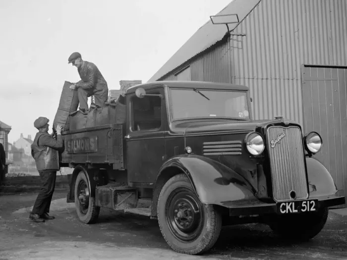 Framed Print : One of the delivery lorries from H Salmon, Coal and Coke Merchants, in Orpington Framed Print : One of the delivery lorries from H Salmon, Coal and Coke Merchants, in Orpington