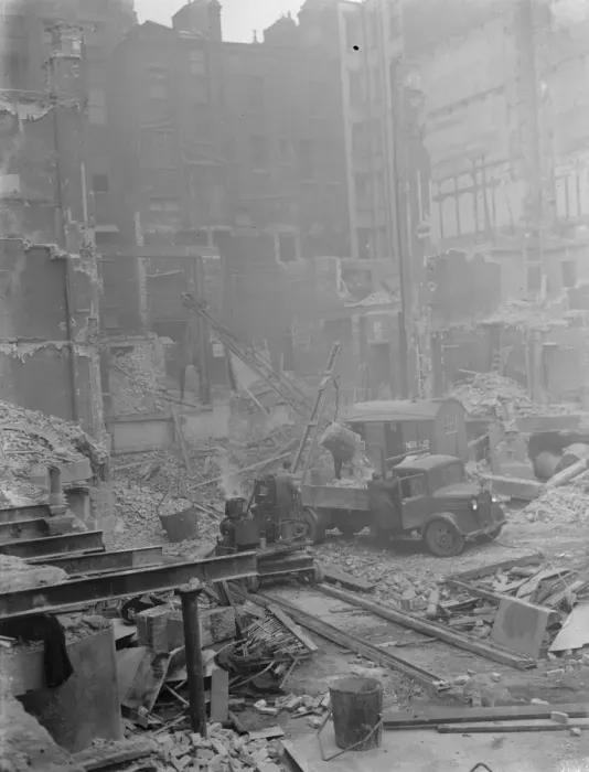 Framed Print : The demolition of Alhambra Theatre in the West End of London. 1936 Framed Print : The demolition of Alhambra Theatre in the West End of London. 1936