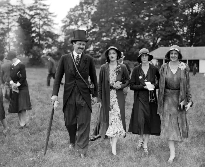 Framed Print : Derby Day at Epson. Captain Euan Wallace, Lady Milbanke, Countess of Westmorland Framed Print : Derby Day at Epson. Captain Euan Wallace, Lady Milbanke, Countess of Westmorland