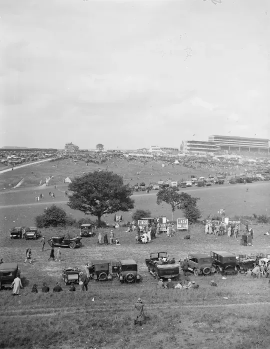 Framed Print : The Derby. General view of the course and Epsom Downs. 1928 Framed Print : The Derby. General view of the course and Epsom Downs. 1928