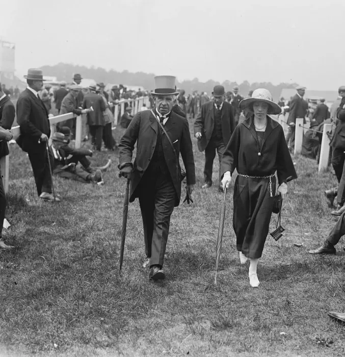 Framed Print : Derby week at Epsom Sir Robert Wilmot and one of his daughters, Miss Norah Wilmot 30 Framed Print : Derby week at Epsom Sir Robert Wilmot and one of his daughters, Miss Norah Wilmot 30