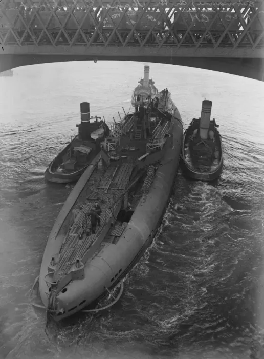 Framed Print : The Deutschland Leaves London The Deutschland, Germanys commercial Submarine Framed Print : The Deutschland Leaves London The Deutschland, Germanys commercial Submarine