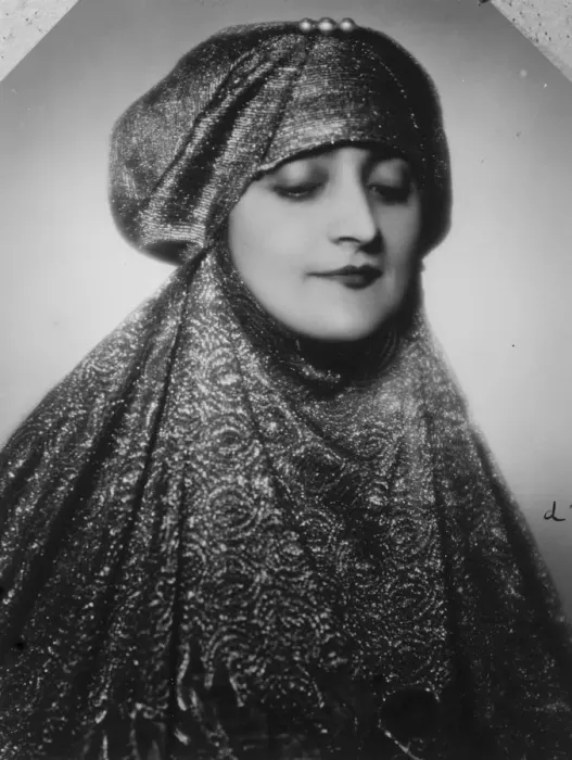 Framed Print : Dicktator of Turkish womens fashions now in Paris. Helene Hanoum, wearing a