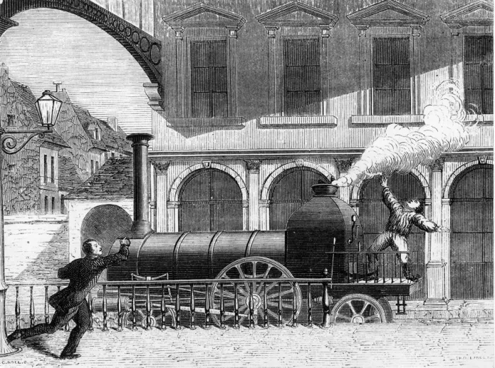 Framed Print : Discovery of the pressure produced by the ejection of steam? Framed Print : Discovery of the pressure produced by the ejection of steam?