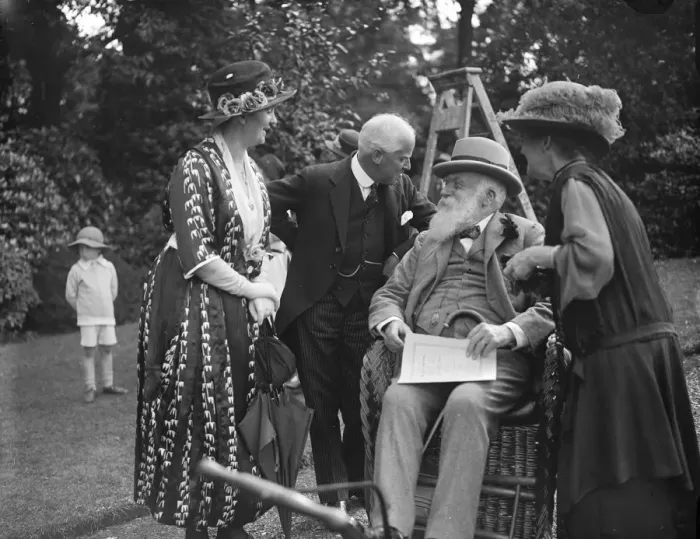Framed Print : Distinguished octgenarian at garden fair Lady Beatrix Wilkinson ( left ) chatting Framed Print : Distinguished octgenarian at garden fair Lady Beatrix Wilkinson ( left ) chatting
