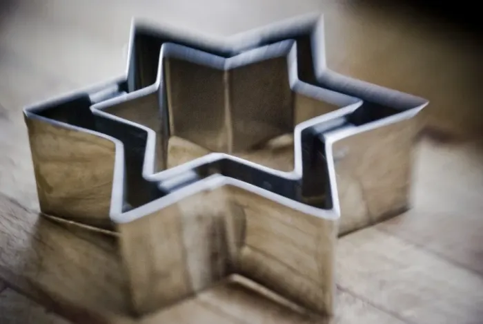 Framed Print : Double star shaped cookie cutter credit: Marie-Louise Avery / thePictureKitchen Framed Print : Double star shaped cookie cutter credit: Marie-Louise Avery / thePictureKitchen
