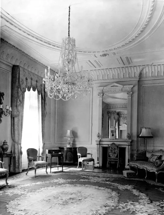 Framed Print : The drawing room. It is on the first floor of he older part of Clarence House built Framed Print : The drawing room. It is on the first floor of he older part of Clarence House built